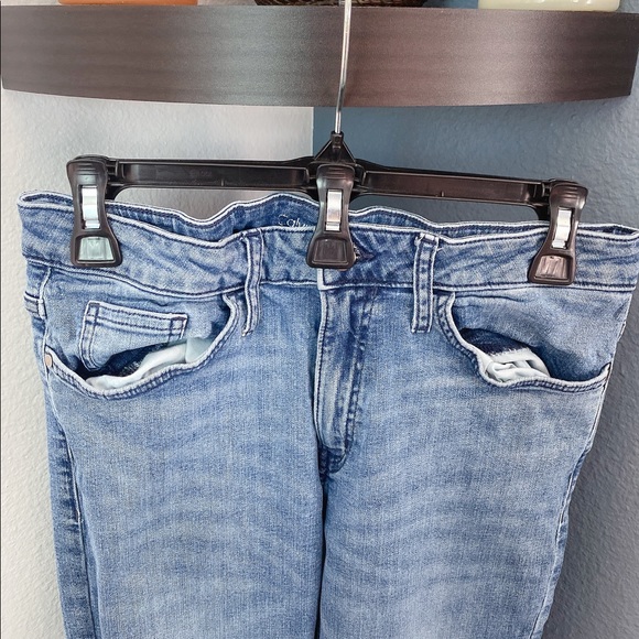 Calvin Klein Blue Slim Boyfriend Jeans - Picture 2 of 11